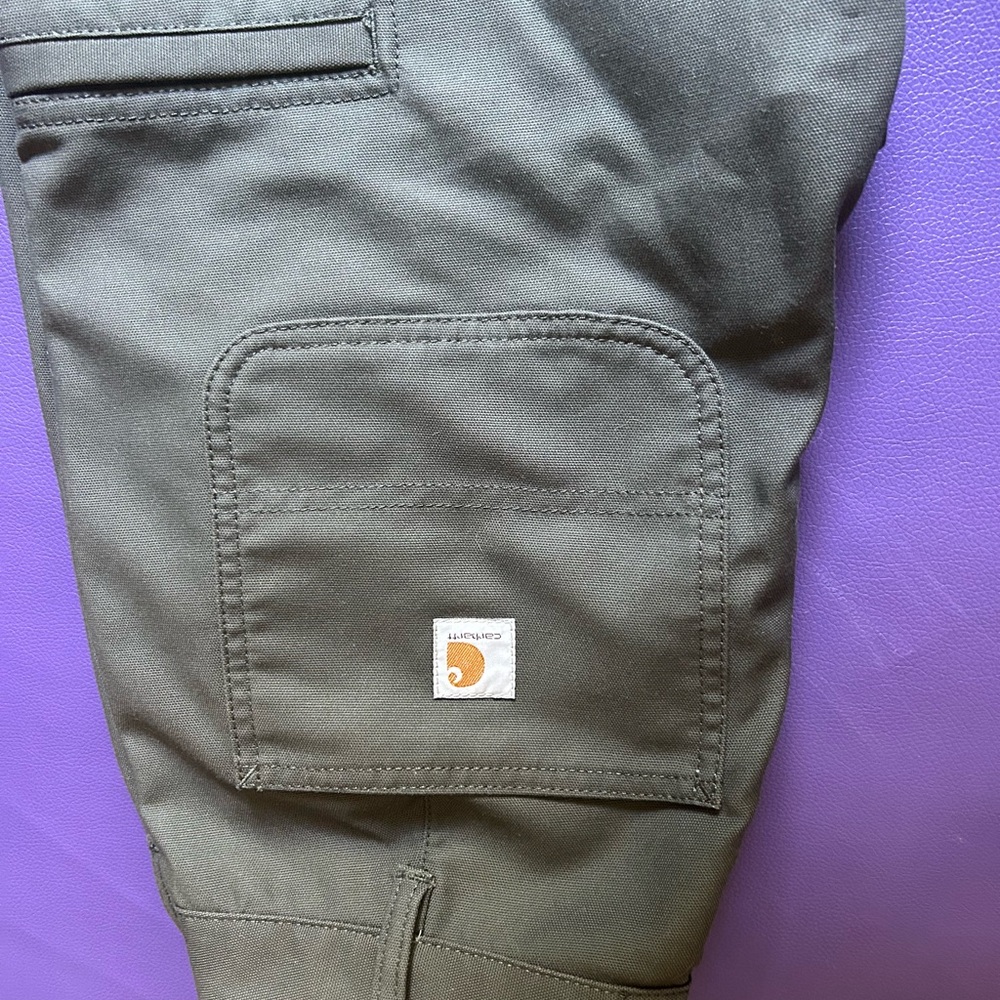 Carhartt Green Cargo Pants Durable Workwear